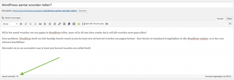 WordPress aantal woorden tellen? Zo tel je alle woorden op